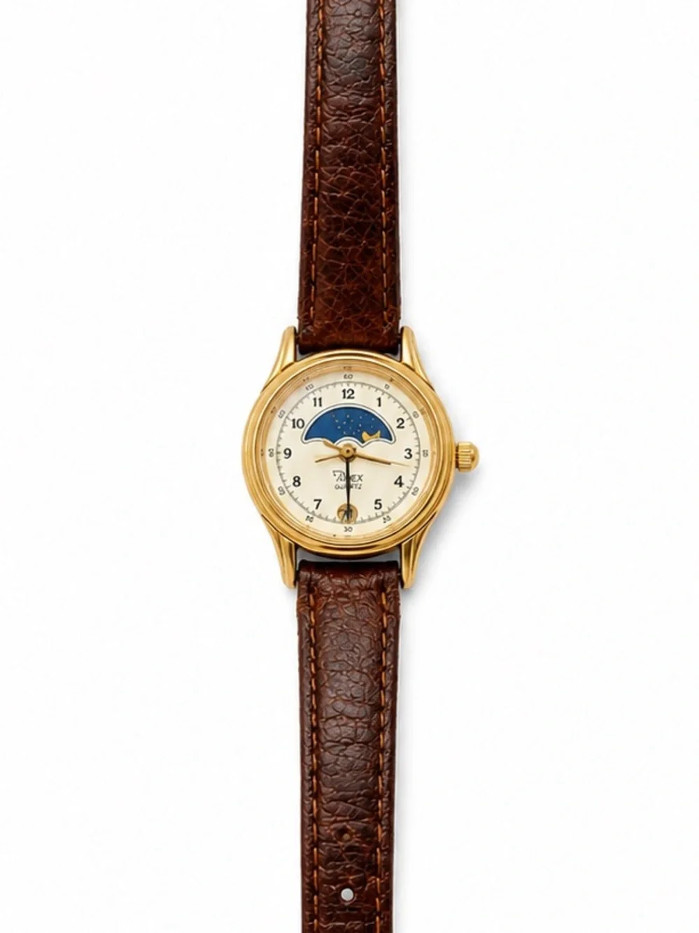 Vintage 1990s Timex Moon Phase Quartz Watch